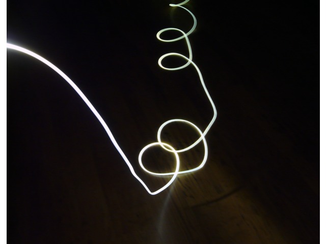 Optical online glow fibre